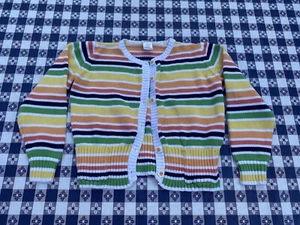 GUC Gymboree Striped Sweater w/Flower Buttons Size 9 - Picture 1 of 4
