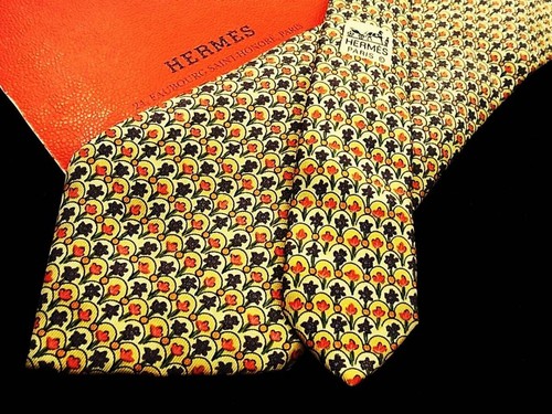 HERMÈS Cravatta uomo HERMES Francia vera seta cravatta abito classico lusso multicolore T47