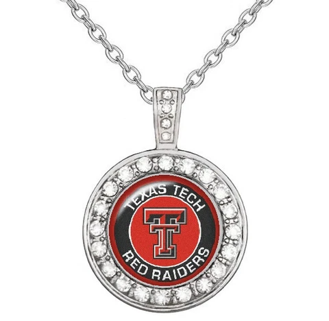 Texas Tech Red Raiders Womens 925 Sterling Silver Necklace College Football D18 Cover