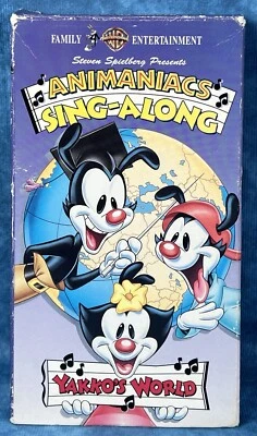 Animaniacs Sing-Along Yakko's World VHS, Play Tested Play Great - Image 1 of 3