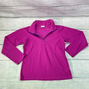 Columbia Sportwear Company High Neck Light Fleece Jacket Magenta Youth L 14-16 - Picture 1 of 11