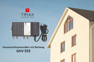Verstärker mit Rückweg für multimediafähige CATV/BK-Netze 35dB TRIAX GHV 935 - Bild 1 von 4
