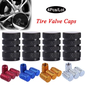 4PCS Auto Car Wheel Tire Tire Stem Air Dust Valve Cover Screw Cap Accessories - Imagen 1 de 22