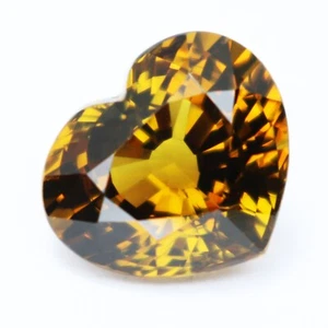 6.80Cts Glorious Natural Yellow Mali Garnet Heart Shape Collection Gemstone - Picture 1 of 8