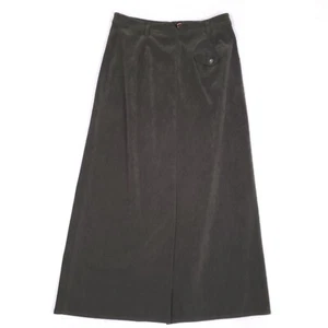 Talbots Petites Skirt A Line Long Stretch Size 8 Green Dark Academia Vintage - Picture 1 of 6