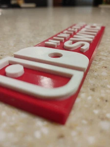 Nintendo Switch Videospiel Logo Schild 7,5 Zoll (3D gedruckt, Menschenhöhle, Spielzimmer) - Bild 1 von 8