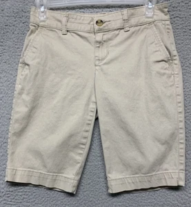 "Pantalones cortos Arizona Jean Co para niños talla 3 chino caqui bronceado 4 bolsillos cintura 27" elásticos - Imagen 1 de 11