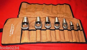 K-14 7 piezas CS Osborne 149 Arch Punch Set Redondo Circular Cuero Goma Vinilo EE. UU. - Imagen 1 de 5