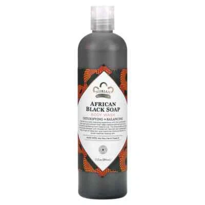 Nubian Heritage - African Black Soap Body Wash - 384ml Detoxifying & Balancing - Image 1 of 2
