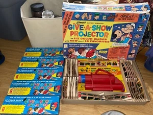 Kenner's Deluxe Give-A-Show Projector 2nd Edition 1963 w/ Extras Lot Works - Picture 1 of 23