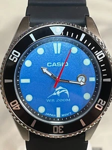 Reloj Casio Duro MDV-106- MOD esfera azul verde luminoso 200 metros fecha WR - Imagen 1 de 6