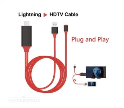 CAVO HDMI 3 IN 1 ADATTATORE VIDEO USB TV IPHONE ANDROID IOS UNIVERSALE - Immagine 1 di 4