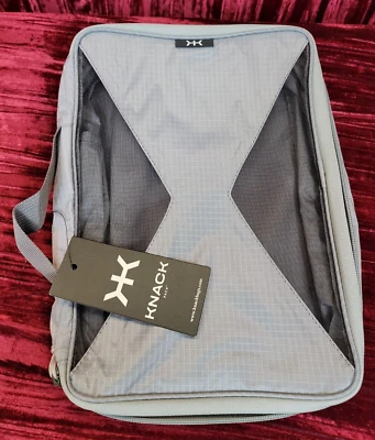 Knack Pack gray expandable lunch pouch box small bag w/ handle nwt New knackbags