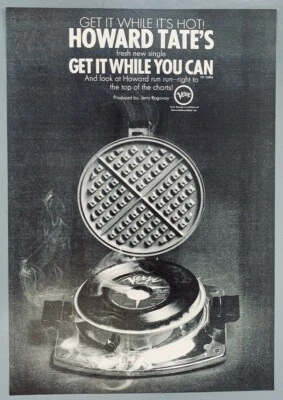 HOWARD TATE 1967 POSTER ADVERT GET IT WHILE UOU CAN Cooking Vinyl VERVE RECORDS - Image 1 of 3