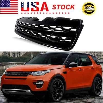 For 2016-2019 Land Rover Discovery Sport Front Bumper Grille Grill Gloss Black Foto 1 de 4