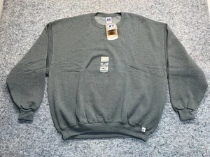 Vtg Russel Athletic Sweatshirt Men’s 2XL Gray Crew Neck Pullover Blank Workout - Picture 1 of 8