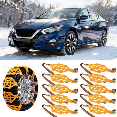 Kit de cadena de nieve para neumáticos de rueda de 10 piezas invierno antideslizante emergencia para Nissan Altima Foto 1 de 4