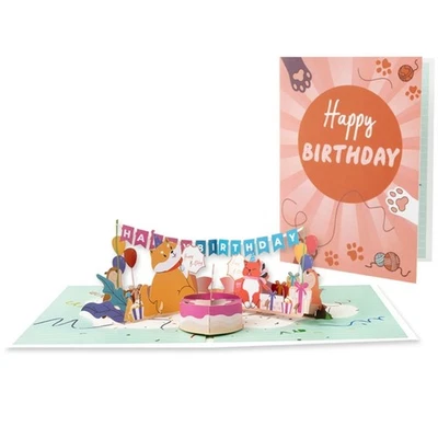 Happy Birthday Card with Matching Envelope Birthday Invitation For Baby Showers - Image 1 of 4