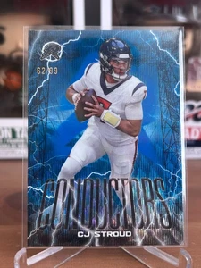 2025 Topps Resurgence Chrome Conductors Blue Wave CJ Stroud /99 SP Insert - Picture 1 of 2