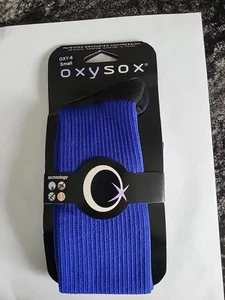 Blue/ Black Oxysox Graduated Compression Socks NEW Small Size 6 - Picture 1 of 5