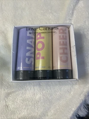 Confetti Cannons SNAP POP CHEER 3 Confetti Love Cannons New In Box - Изображение 1 из 4