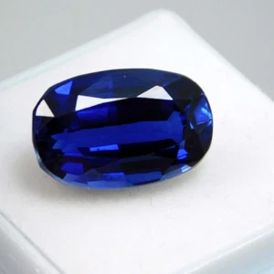 Stunning 10.70 Ct Natural Ceylon Blue Sapphire - Certified Cushion Cut Loose Gem - Picture 1 of 6