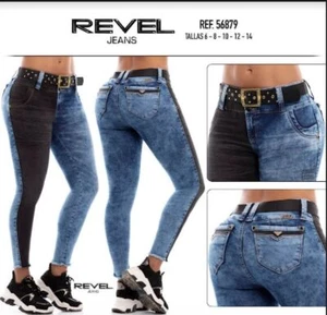 REVEL JEANS DAMEN COLOMBIANOS PUSH UP LEVANTA COLA BUTT LIFT SEXY - Bild 1 von 3