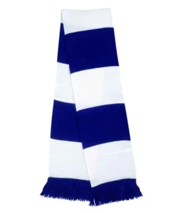 QPR Colours - Royal Blue & White Retro Football Club Scarf - Picture 1 of 1