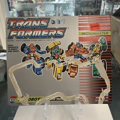Transformers Original G1 1989 Micromaster Monster Truck Patrol Card Back - Image 1 of 4