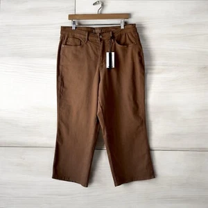 Judy Blue Straight Cropped Tummy Control Pants Wmn’s 16W High Rise Camel Casual - Picture 1 of 14