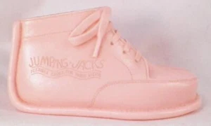 Jumping Jacks Shoes Bank Advertising Juvenile Shoe Shop Lebanon PA Pink Vintage - Picture 1 of 9