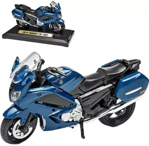 Yamaha FJR 1300 Year 2018 Blue Motorcycle Model, Motormax Scale 1:18 - Picture 1 of 9