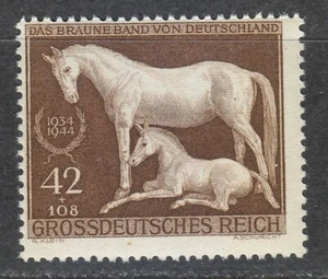 Germany 1944 MNH Mi 899 Sc B283 Race Horse.“Brown Ribbon” at Munich , München ** - Picture 1 of 2