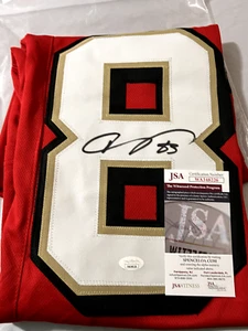 Vernon Davis Authentic Signed Red Pro Style Jersey Autographed JSA Witnessed - Picture 1 of 3