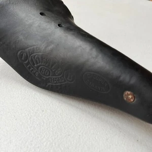 Vintage Ideale 80 Sattel Fahrradsitz Frankreich TB Typ Record Rennrad Leder - Bild 1 von 9