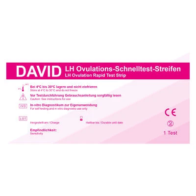 25 x David Ovulationstest Streifen, LH Schnelltest, optimale Sensitivität - Bild 1 von 2