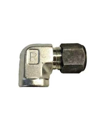 Parker CPI 8-6 DBZ-SS Female Elbow 1/2" Compression X 3/8" Female NPT Fitting - Image 1 of 4