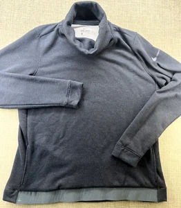 Nike Turtleneck Sweater Womens Large Navy Dri Fit Turtleneck Long Sleeve w/ Band - Picture 1 of 18