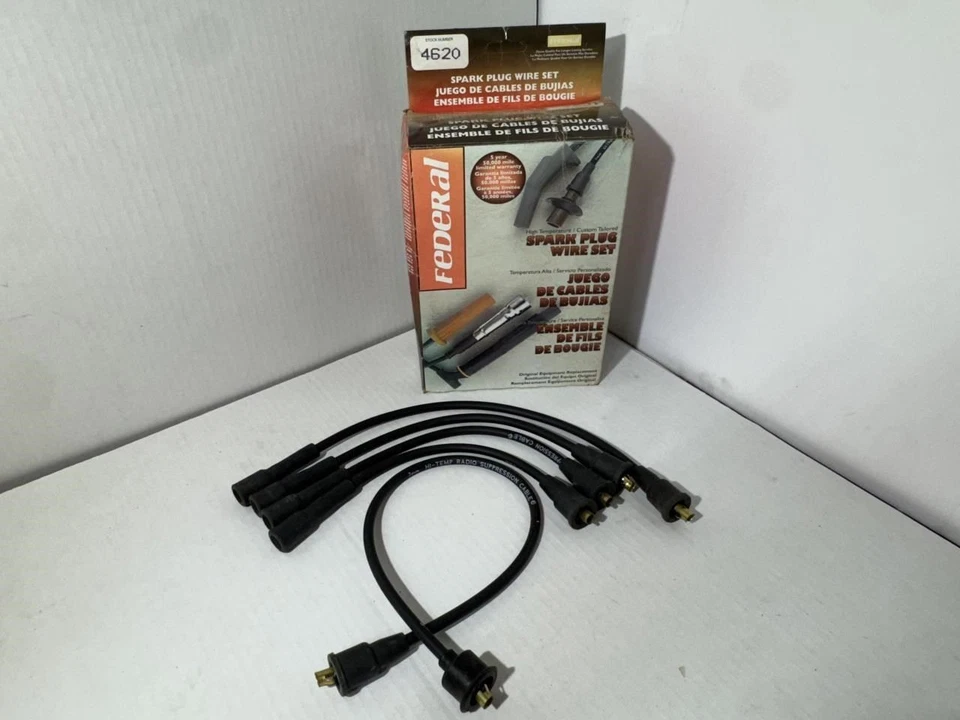 Fios de ignição Federal 4620 para anos 70-80 Datsun 1200 1300 1,5L - Imagem 1 de 3
