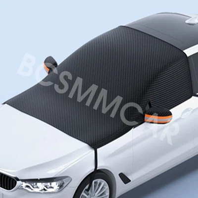 Outdoor Car Windshield Cover Winter Snow Block Ice Rain Frost Guard Sun Shade Foto 1 de 4