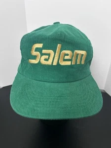 De colección Años 90 Salem Cigarettes Pana Snap Back Sombrero Gorra Verde Tabaco Grunge - Imagen 1 de 11