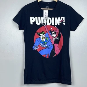 Neu mit Etikett DC Comics Joker & Harley Quinn Puddin Grafikdruck T-Shirt Größe L; Batman - Bild 1 von 8