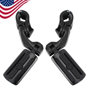 For Harley Highway Foot Pegs Pedals 1.25" 1-1/4" Engine Guard Crash Bars Pedals - Bild 1 von 15