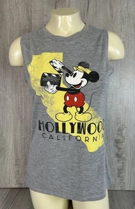 Mickey Mouse Tank Top Tee Disney Hollywood California Women’s Size XS-S - Picture 1 of 12
