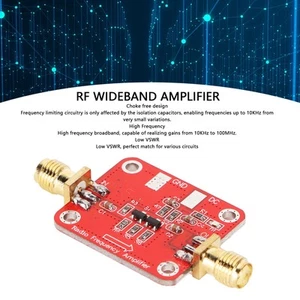 Wzmacniacz szerokopasmowy RF 10 KHz-100MHz Wysoka częstotliwość Wysoki zysk RF Szerokopasmowy - Zdjęcie 1 z 12
