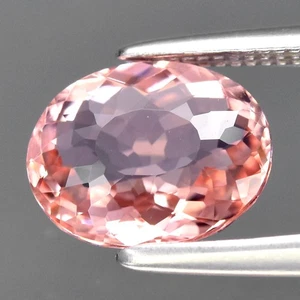 π 1.25ct VVS Oval Natural Pink Tourmaline - Unheated, Mozambique Gemstone - Picture 1 of 4
