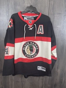 Reebok NHL Chicago Blackhawks Stead #4 Hockey Jersey Adult Small Black - Picture 1 of 11