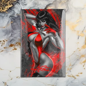 {SIGNED} Vampirella: Dark Reflections #1 BWR Exclusive Virgin Variant - Picture 1 of 5