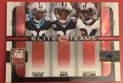 Steve Smith & DeShaun Foster & DeAngelo Williams - 2008 Donruss Elite - /400 - Image 1 of 2