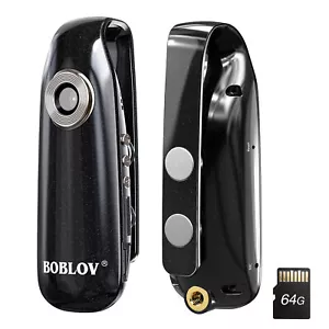BOBLOV 1080P HD Mini Police Body Camera 130° Loop Record Clip Video Camcorder - Picture 1 of 11